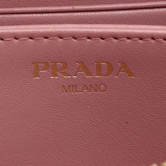 Prada Saffiano Zip Card Case Wallet - Picture 6 of 15